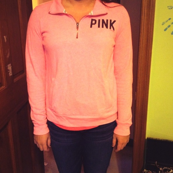 Victoria secret pink half zip 💕
