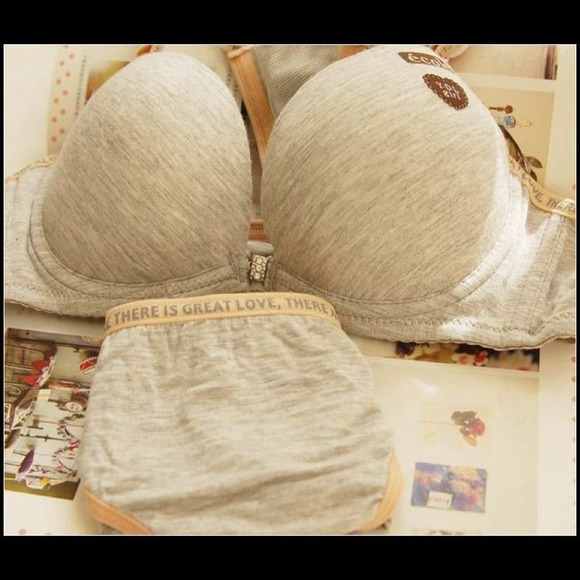 bamboo cozy sport bra set push up Y-line bra