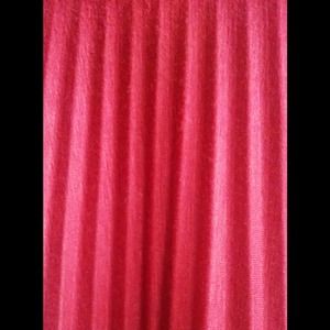 Red accordion  pleated skirt
