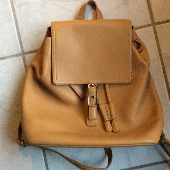 Light brown Coach backpack