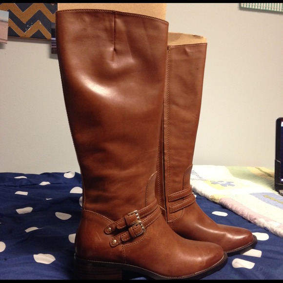 Cole Haan Zip Up Brown Boots Size 8