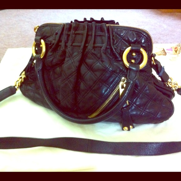 Marc Jacobs black quilted handbag