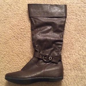Dark brown boots