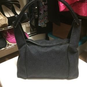 Gucci black denim bag