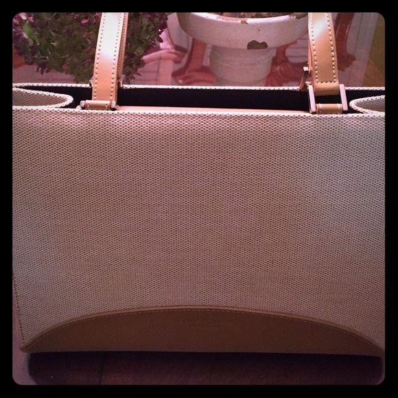 Tan handbag