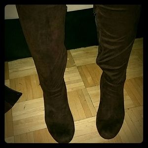 Knee high loose leg high heel boots!!