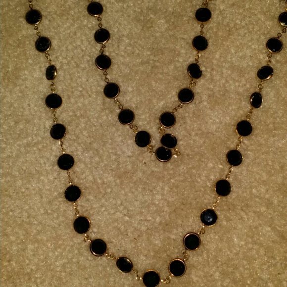 Black and gold necklace