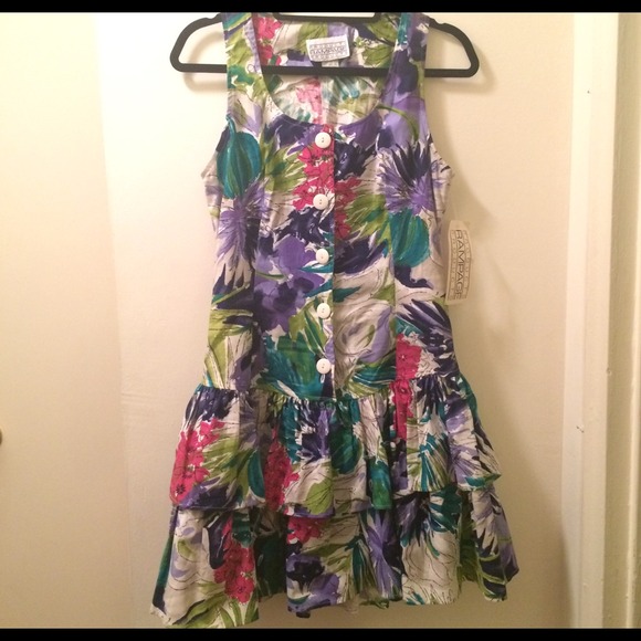 NWT Vintage Rampage Floral Ruffle Dress