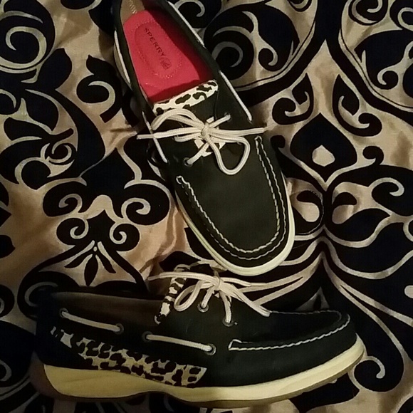 Women's Snow Leopard Sperry Top Siders