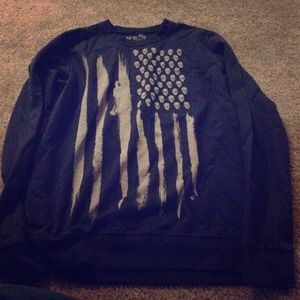 Black skull flag hot topic sweater size SMALL