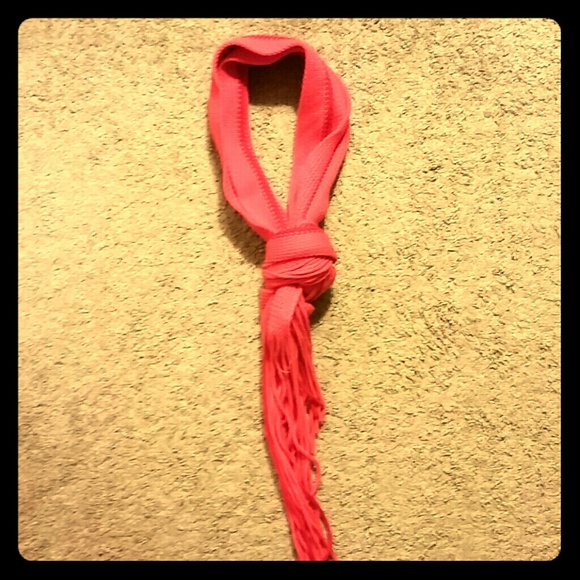 Hot pink scarf