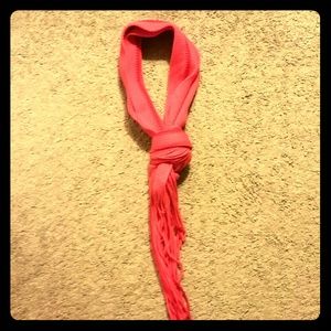 Hot pink scarf