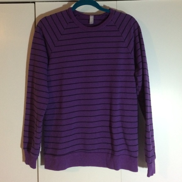 American Apparel cozy purple sweatshirt - Picture 2 of 3