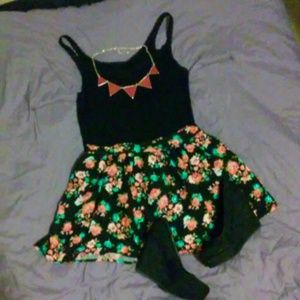 ON HOLD !! Floral Skater skirt