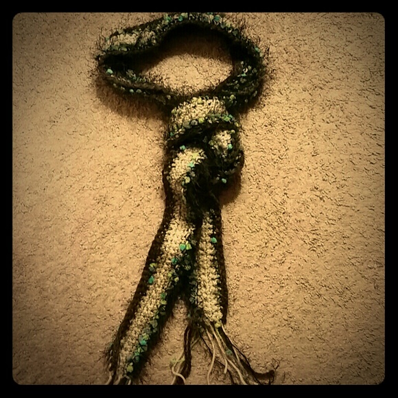 Hand knitted scarf