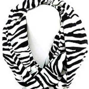 Zebra Print Infinity Scarf