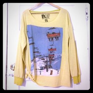 Oversized rebel yell ski sweater