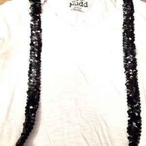 Black sequin suspenders