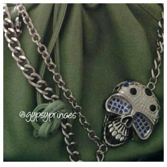 Skull Double Chain Belt