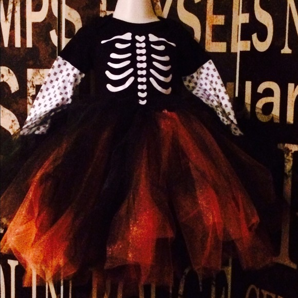Beautiful Skeleton Tutu for your little one!
