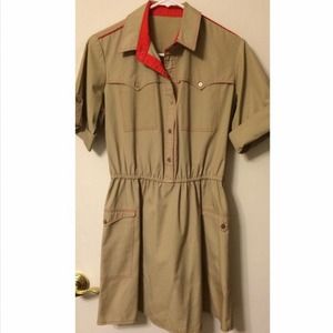 Khaki Shirt Dress