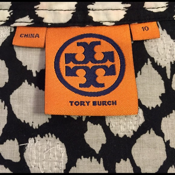 ❌SOLD❌Tory Burch black & white leopard print tunic - Picture 3 of 4