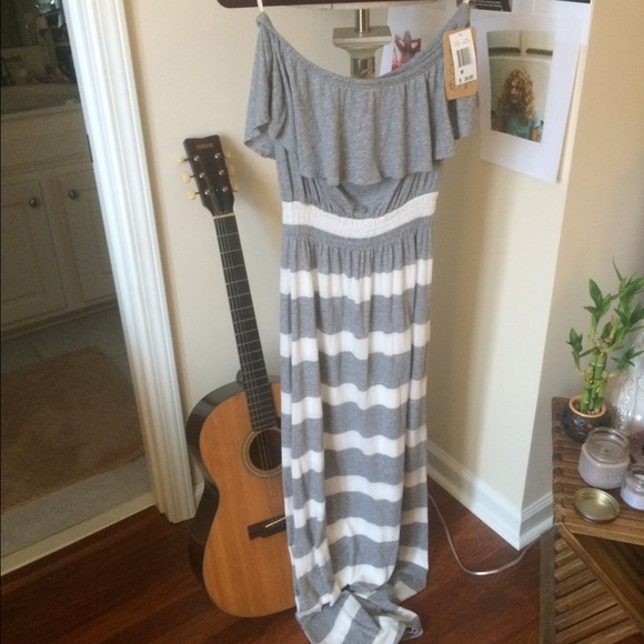 Long Grey Maxi Dress