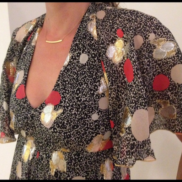 💥Host Pick💥 Anna Sui metallic dress - Picture 3 of 4