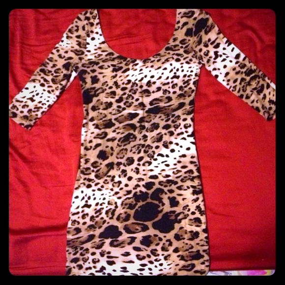 Tight cheetah dress