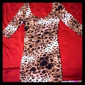 Tight cheetah dress