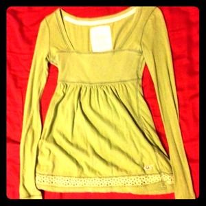 Green "baby doll" shirt