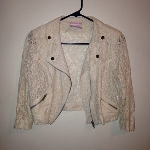 Cream lace jacket