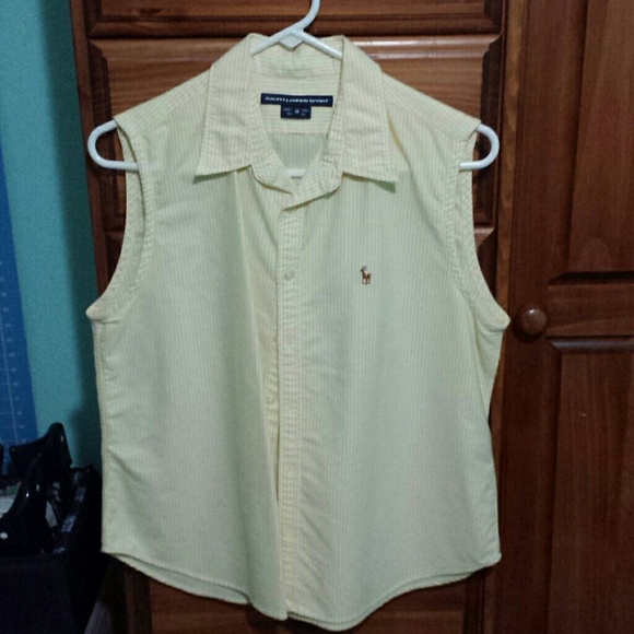 Ralph Lauren sleeveless button up.