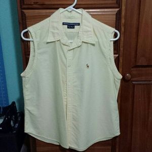 Ralph Lauren sleeveless button up.
