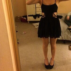 Black cutout dress