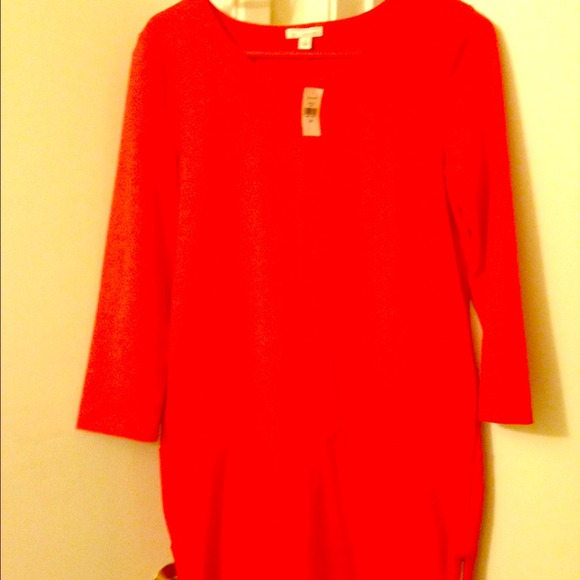 Bright orange Gap dress