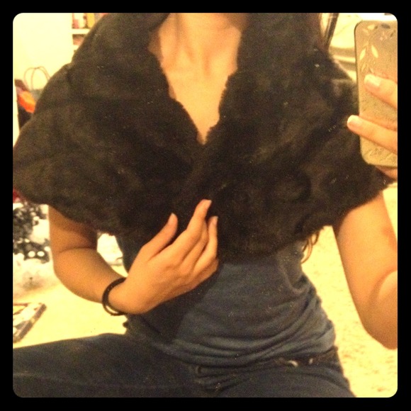 Furry shawl