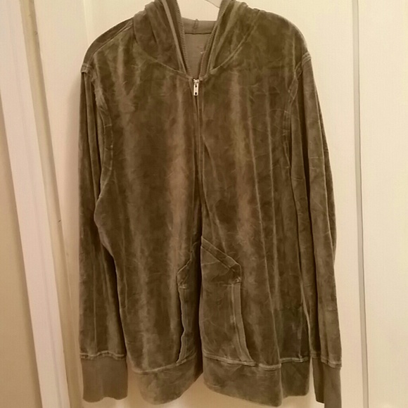 Lane Bryant Venezia hoodie 2x 22/24 olive green - Picture 1 of 4