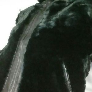 Via spiga short faux fur jacket