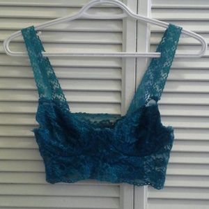 Teal Lace Bustier