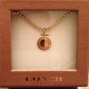BX Logo Coach Charm Necklace