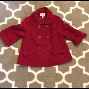Forever 21 Cropped Red Peacoat