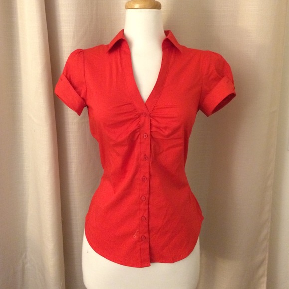 Red button up