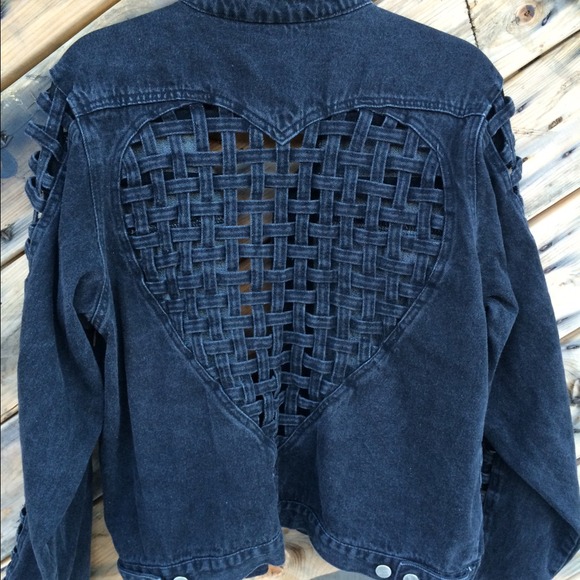 Vintage Cut-out Denim Jacket