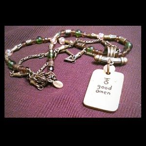 Bamboo & Bronze Reversible "Chicos" Necklace