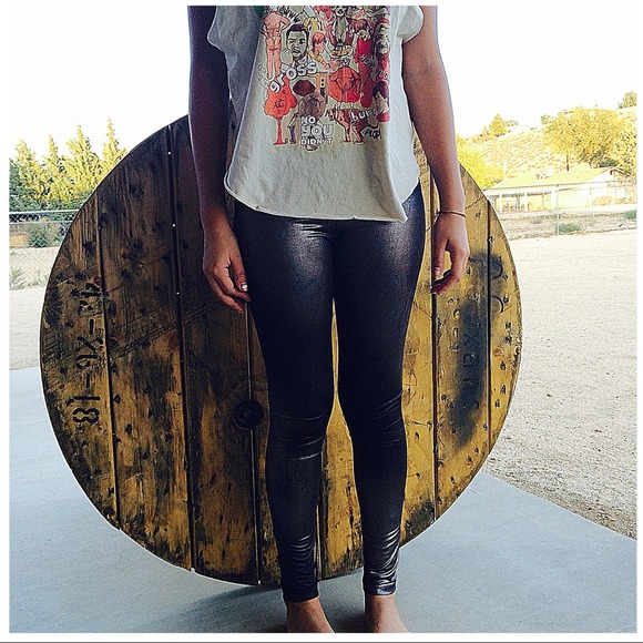 Liquid Silver Ombré Leggings