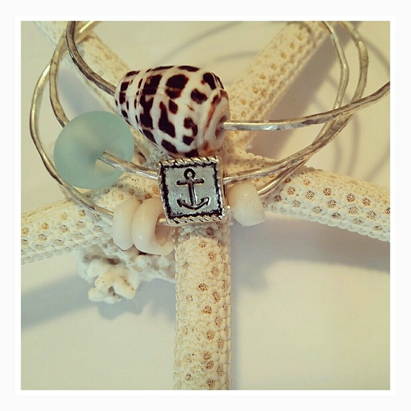 handmade Jewelry - 3 bangle set ss . 925