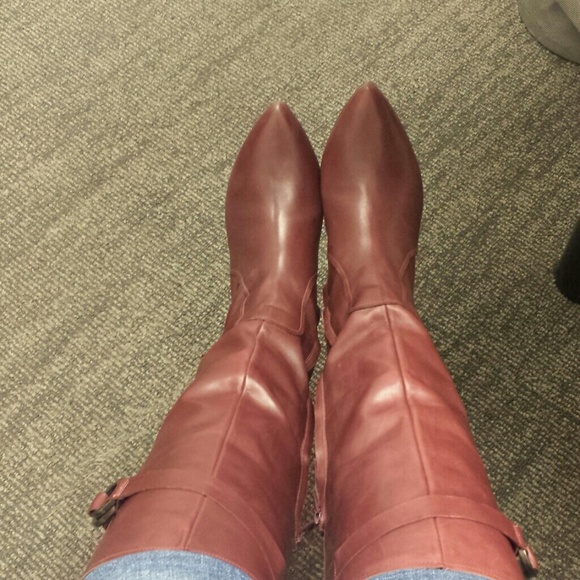 Burgundy Riding boots