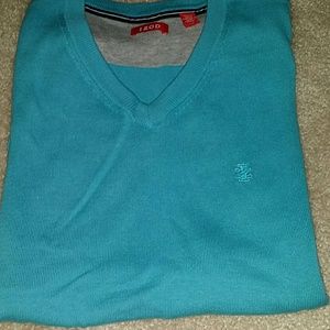 Teal blue sweater vest by Izod