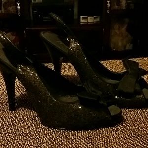 Sparkling blk shoes